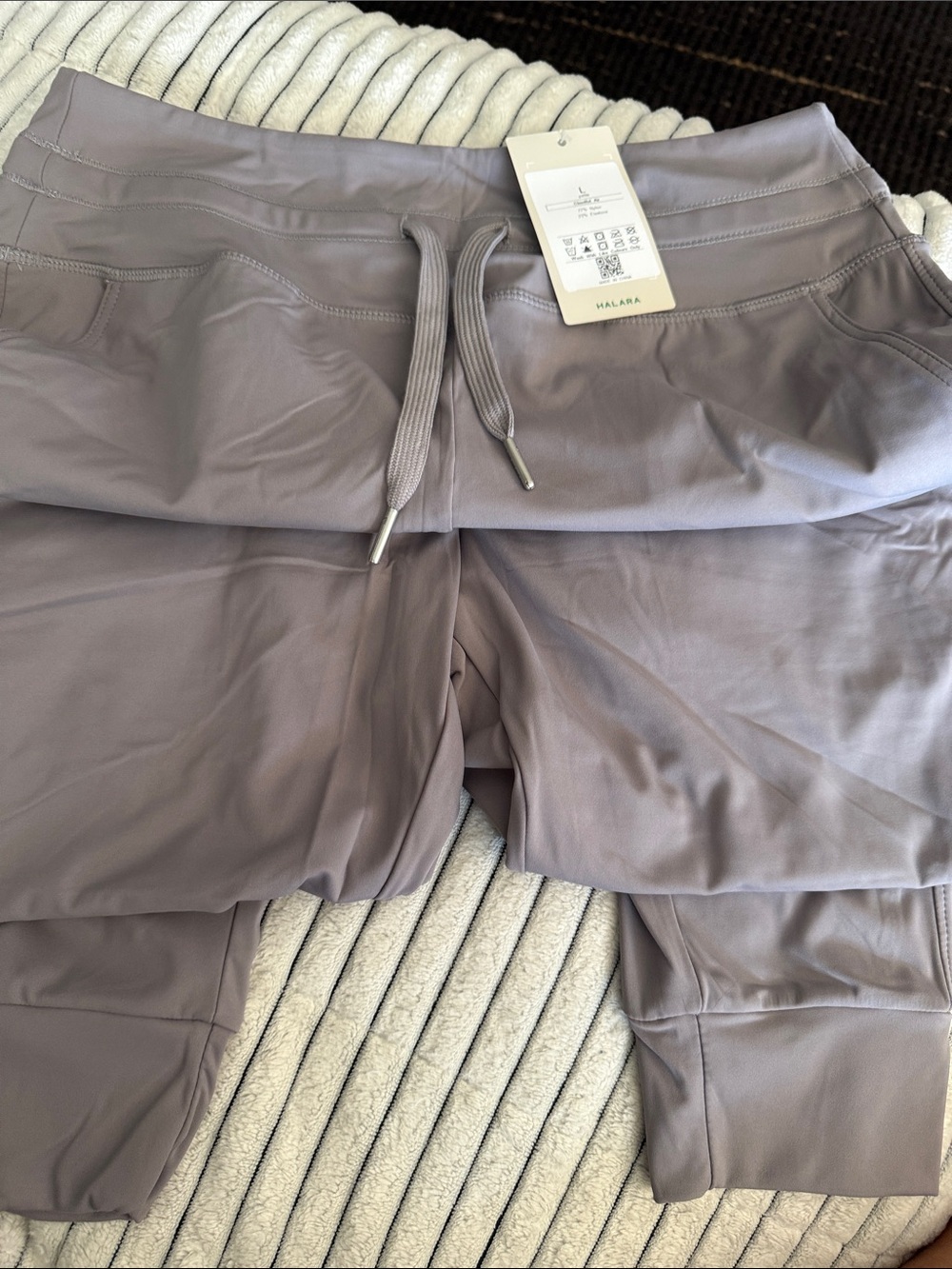 HALARA NWT Lavender-Tone Joggers with Drawstring 0157
